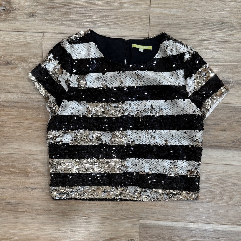 Gianni Bini Sequin Embellished Top